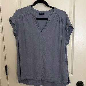 Splendid Blue V-Neck Blouse